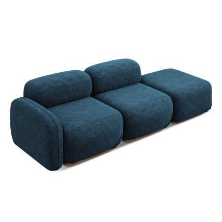 Sofa modulable ouvert Ailani Chenille Royal blue