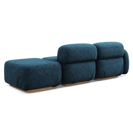 Sofa modulable ouvert Ailani Chenille Royal blue