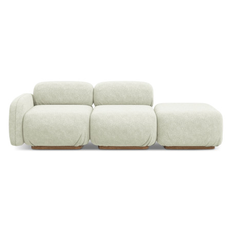 Sofa modulable ouvert Ailani Chenille White