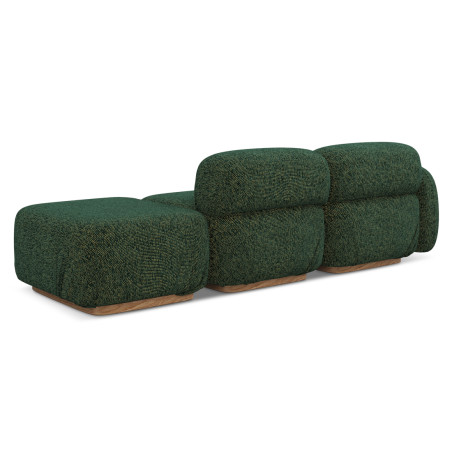 Sofa modulable ouvert Ailani Tissu Green