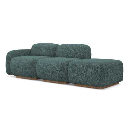 Sofa modulable ouvert Ailani Tissu Jeans