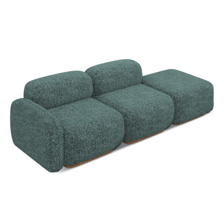 Sofa modulable ouvert Ailani Tissu Jeans