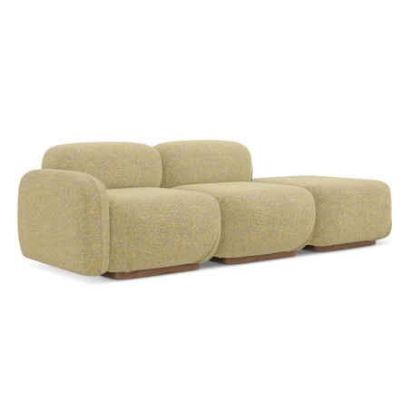 Sofa modulable ouvert Ailani Tissu Mustard