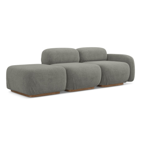 Sofa modulable ouvert Ailani Boucle Gray beige