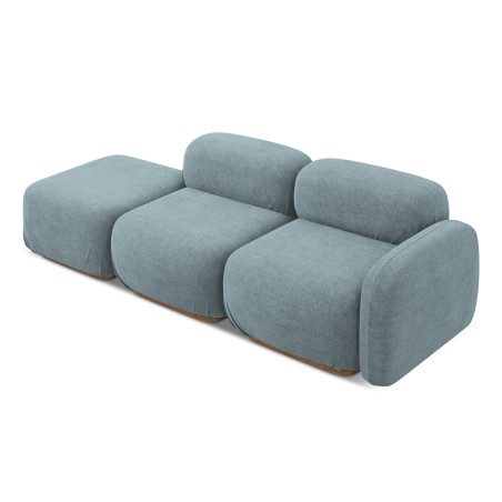 Sofa modulable ouvert Ailani Boucle Jeans