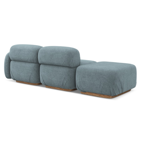 Sofa modulable ouvert Ailani Boucle Jeans