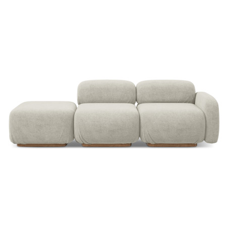 Sofa modulable ouvert Ailani Boucle Light beige