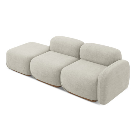 Sofa modulable ouvert Ailani Boucle Light beige