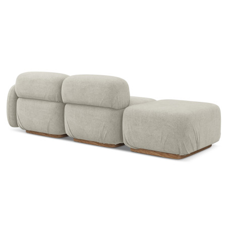 Sofa modulable ouvert Ailani Boucle Light beige