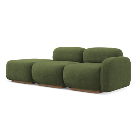 Sofa modulable ouvert Ailani Boucle Olive