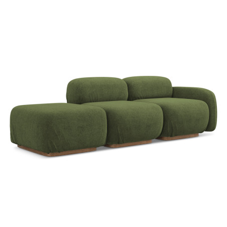 Sofa modulable ouvert Ailani Boucle Olive