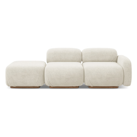 Sofa modulable ouvert Ailani Boucle Pearl