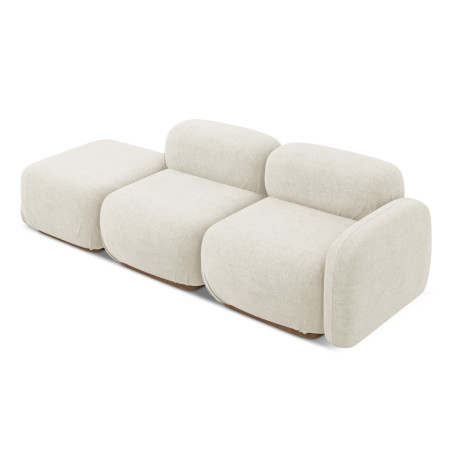 Sofa modulable ouvert Ailani Boucle Pearl