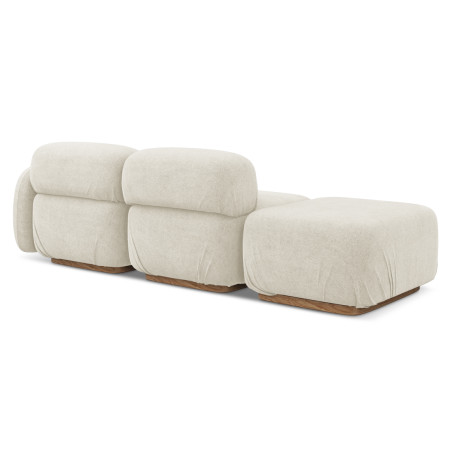 Sofa modulable ouvert Ailani Boucle Pearl