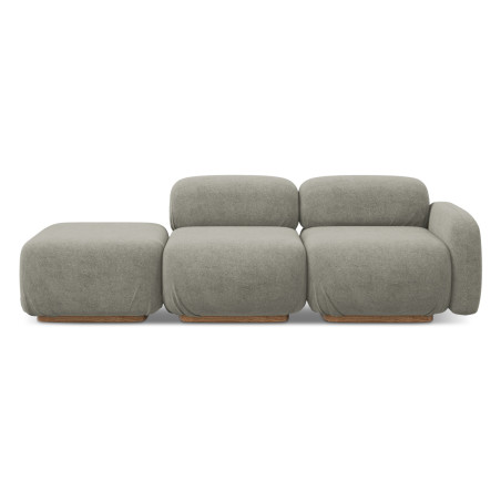 Sofa modulable ouvert Ailani Boucle Taupe