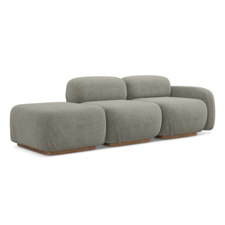 Sofa modulable ouvert Ailani Boucle Taupe