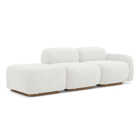 Sofa modulable ouvert Ailani Boucle White