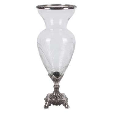 Vase 49cm Argent