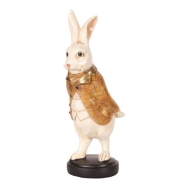 Figurine Lapin en résine 27 cm Blanc