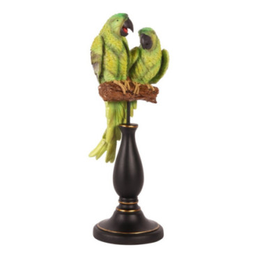 Figurine perroquet résine 37 cm Vert