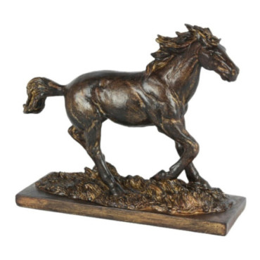 Figurine Statue cheval résine 30 cm