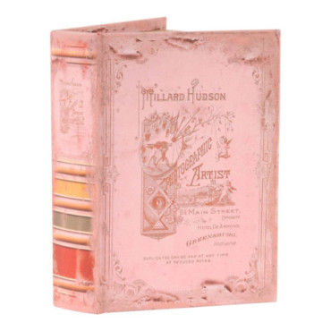 Livre Décoratif Boite 20 cm Rose