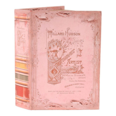 Livre Décoratif Boite 23 cm Rose