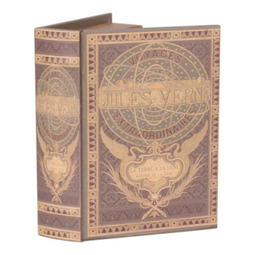 Livre Décoratif Boite 20 cm Jules Verne