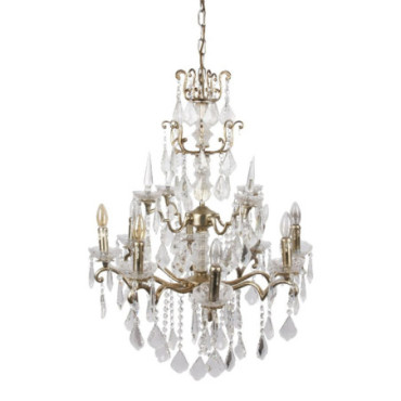 Lustre baroque 75 cm 8 lampes