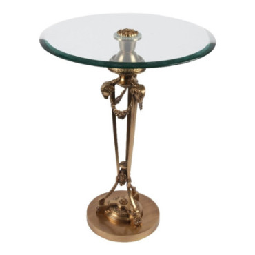 Table D'Appoint Versailles 68,5X50 cm Doré