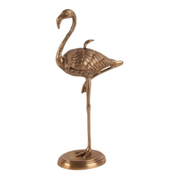 Boîte de rangement déco Flamingo cuivre 29 cm Doré