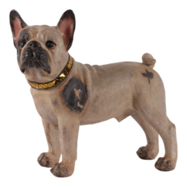 Figurine Bouledogue Français en résine 32 cm