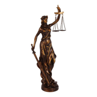 Figurine Dame Justice résine 39 cm