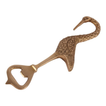 Ouvre-bouteille Flamingo cuivre 17 cm Doré