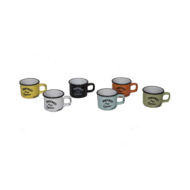 Tasses expresso (6 couleurs) x6