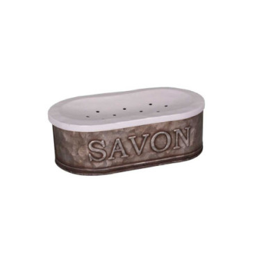 Porte savon en zinc