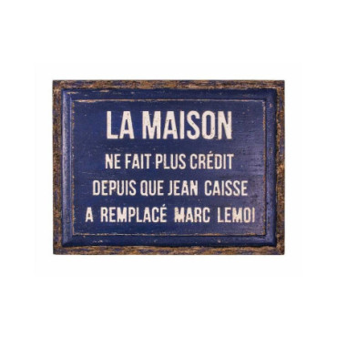 Plaque bois Marc Lemoi