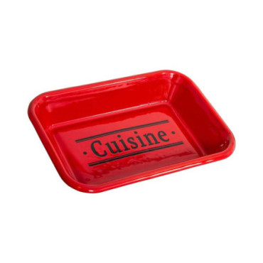 Plateau mini rouge Cuisine 22.5*16