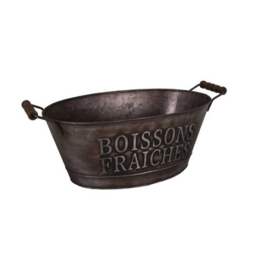 Bassine couleur zinc boissons fraîches