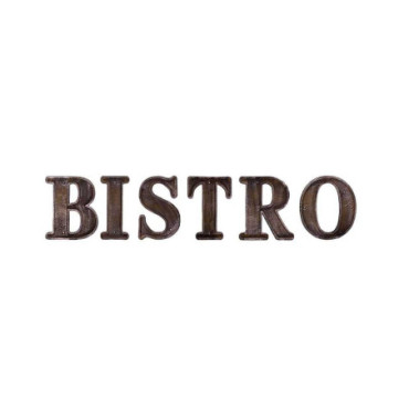 Mot BISTRO en fonte