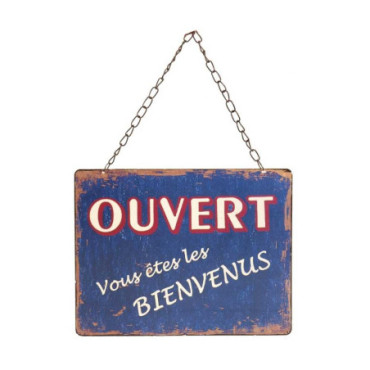 Plaque ouvert-fermé