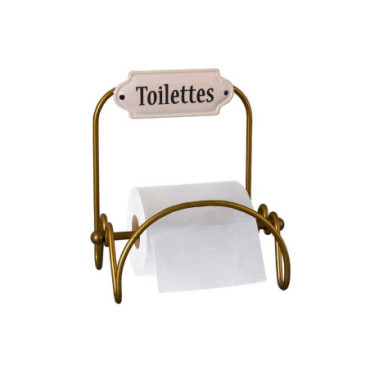 Dérouleur papier « Toilettes » émaillé