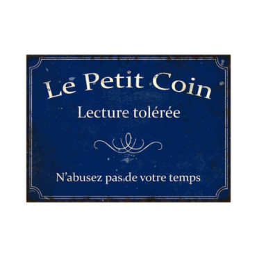 Plaque Le petit coin 18*13