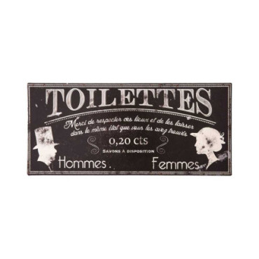 Plaque Toilettes