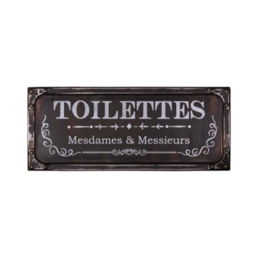 Plaque Toilettes 37 x 15 cm