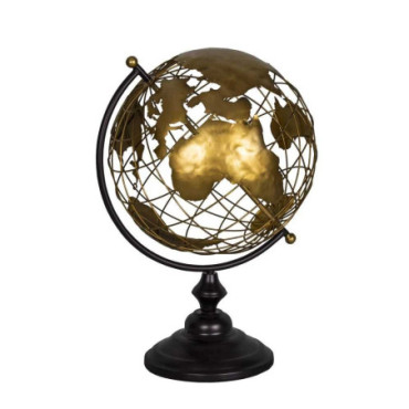 Globe couleur noir et or GM