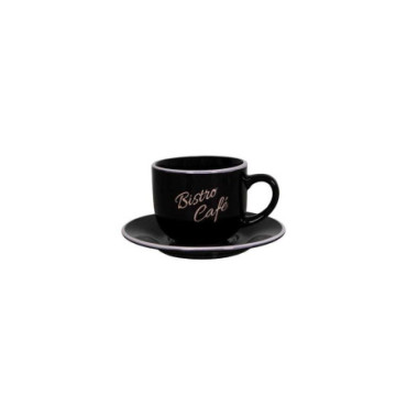 Mug et soucoupe Bistro - café Noir