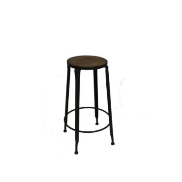 Tabouret de bar assise bois