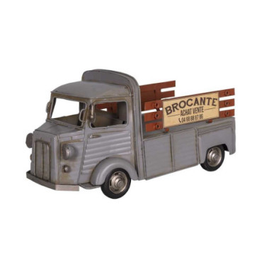 Camionnette grise brocante