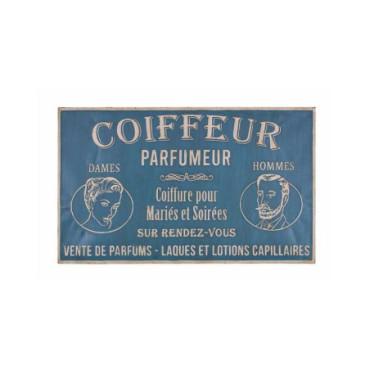 Grande plaque Coiffeur 123 x 74 cm